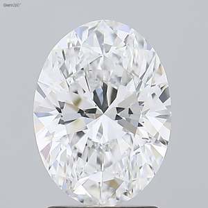 3.50 ct Oval Cut Lab-grown Diamond IGI Certified E Color VS1 Clarity Lab-Stone - Product Image 1