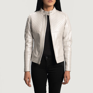 Chaqueta de cuero para mujer con el mejor diseño de moda, chaqueta de cuero para mujer de diferentes colores - Product Image 2