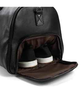 La mejor bolsa de lona de viaje Vintage para hombre, compartimento de almacenamiento de cuero suave con cierre de cremallera - Product Image 3