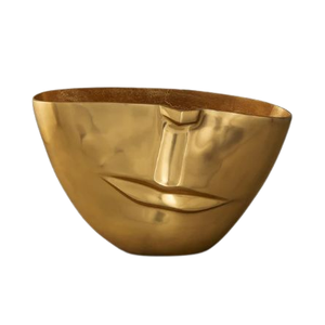 Vase à fleur plaqué en métal argenté au design martelé moderne pour le salon en aluminium de forme incurvée poli décoratif - Product Image 5