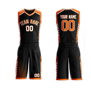 ชุดบาสเก็ตบอลชุดบาสเก็ตบอลผ้าโพลีเอสเตอร์ระบายอากาศได้ดี - Product Image 1