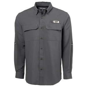 Chemise de pêche imperméable à boutons, vente chaude, performance de pêche, chemise en coton spandex personnalisée - Product Image 1