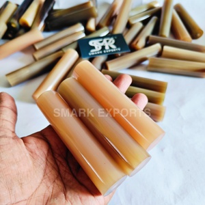 Rouleaux de corne naturelle faits à la main corne de boeuf et de buffle polie pour timbre de sceau de luxe et manche de couteau manche en corne artisanale indienne - Product Image 4