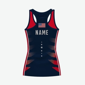 Sportswear Summer Ladies Softball Racerback Sublimation Jersey Custom Logo Sportswear Tank <b>Top</b> for Womens - Product Image 2