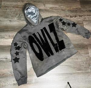 Nouvelle Arrivée du Fabricant OEM : Sweats à Capuche Zippés pour Hommes en Molleton Bouclette 430 g/m² pour l'Hiver, Style Streetwear, avec Broderie Effet Vieilli et Lavage Acide - Product Image 1