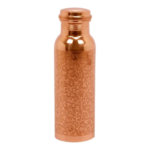 Bouteille polie et écologique Caractéristiques Bouchon à vis en cuivre pur par l'artisanat du croissant - Product Image 4