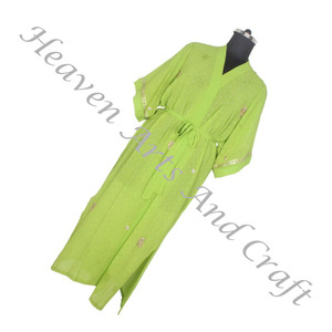 KL018 femmes africaines robe de soirée robes ethniques femmes longues caftan Kimono robes meilleure fabrication femmes robe Kimono indien - Product Image 2