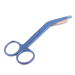 Ciseaux à pansement Lister revêtus de titane Ciseaux chirurgicaux médicaux manuels avec pansement coudé pour cliniques et hôpitaux - Product Image 1