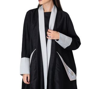 Islamic Wholesale <b>Women</b> Abaya Muslim Dress OEM ODM Customized Size logo Abaya <b>Kaftan</b> Side Patches Turn Sleeve Cuff Chiffon Made - Product Image 2