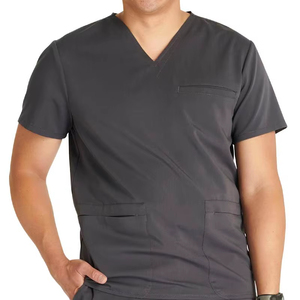 Nuevo estilo uniforme hombres Scrubs conjuntos moda elegante Scrubs venta al por mayor personalizado médico enfermera uniforme manga corta para hombres - Product Image 1