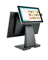 Win10/Android/Linux Configurado 18,5/21,5 pulgadas Pantalla simple/dual Sistemas POS Pantallas táctiles de caja registradora ODM todo en uno