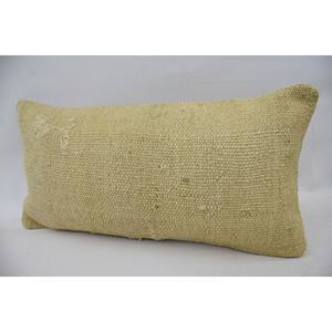 หมอนผ้าวูลปักลาย Kantha สีเบจ12X24นิ้วสไตล์โบโฮแบบพกพาพร้อมลวดลายดอกไม้สไตล์วินเทจสำหรับใช้ในบ้านโซฟา - Product Image 3