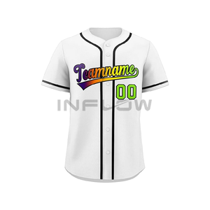 Uniformes de Béisbol Personalizados, Diseño de Ropa Deportiva, 100% Poliéster, Jersey de Béisbol y Sóftbol para Adultos, Patrón de Equipo, Transpirable, Tallas Grandes - Product Image 1