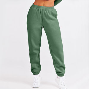 Survêtement à capuche en molleton doux à col ras du cou à manches longues pour femmes, pantalon de jogging, vêtements de détente d'hiver avec devant écologique - Product Image 6