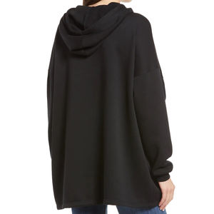 Latest 2025 Arrival Cheap Stylish Cheap Price Long Sleeve <b>Women</b> Hoodies New Fashion Sweatshirts <b>Black</b> Color Hoodies - Product Image 3