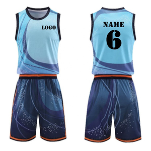 Équipes de basket-ball uniforme Sport maillot entièrement personnalisé hommes vêtements de basket-ball ensembles grande taille respirant séchage rapide - Product Image 1