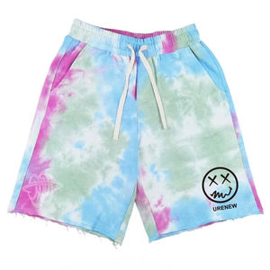 Pantalones Cortos Deportivos Personalizados OEM 2025, Pantalones Cortos Unisex Tie Dye con Costura Interior de 5 Pulgadas, Mezcla de Algodón y Felpa, Pantalones Cortos 100% Algodón - Product Image 3