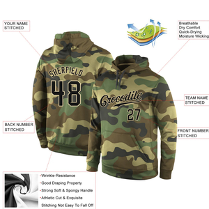 Sudadera con Capucha de Camuflaje Personalizada por Sublimación, Sudadera con Nombre y Número de Equipo, Ropa Deportiva, Sudadera con Capucha de Entrenamiento, Ropa Urbana - Product Image 3