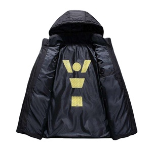 Chaqueta acolchada de invierno cálida de calidad superior 2025, prendas de vestir de invierno con capucha acolchadas, chaqueta cortavientos Unisex de poliéster para hombre - Product Image 6