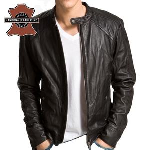 Genuine <b>Leather</b> <b>Men</b> Fashion Jacket - Product Image 2