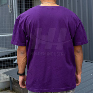 T-shirt 100% coton polyester respirant à manches courtes, t-shirt de qualité supérieure, vêtements d'été, t-shirt surdimensionné - Product Image 2