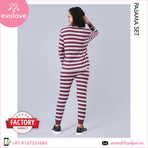 Conjunto de pijama de algodón 100% personalizable para mujer, camisón suave, ropa de dormir que incluye ropa de salón, Jersey de punto, paquete individual - Product Image 6