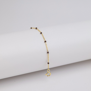Brown Color Enamel Design <b>Chain</b> Bracelet Turkish Handcrafted Wholesale 925 Sterling Silver Jewelry - Product Image 6