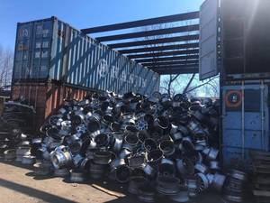Déchets de jantes en aluminium usagées, matériau de recyclage de jantes de voiture, déchets de jantes en alliage pour le recyclage des métaux et l'exportation en vrac - Product Image 4