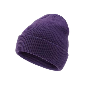Wholesale Custom Unisex Winter Breathable <b>Waterproof</b> Cotton Fleece Fabric <b>Beanie</b> Hat Multi Color Optional Plain 3D Embroidery - Product Image 1