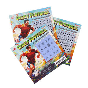 Billet de loterie <span class=keywords><strong>en</strong></span> <span class=keywords><strong>ligne</strong></span> international à thème personnalisé de haute qualité Super Lotto design <span class=keywords><strong>gratuit</strong></span> Jeu de cartes à gratter Loterie - Product Image 1