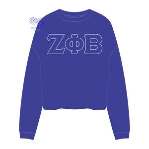 Sudadera de Invierno para Mujer Zeta Phi Beta, 100% Algodón, Estampado Frontal - Product Image 1