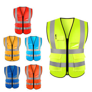 High Visibility <b>Reflective</b> Workwear Safety <b>Vest</b> for Men Breathable Mesh Lightweight Uniform Outdoor Warehouse - Product Image 1