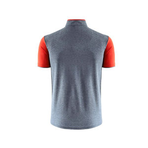 Vente en gros de demi-manches pour hommes pour polos anti-rides coton/élasthanne nouveau style de pull à col montant et fermeture éclair à manches courtes - Product Image 6