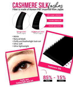 Charmlash promade FANS ขนตาขยายแบบ promade FANS ขนตาสีน้ำตาลแบบต่อจัดส่งทั่วโลก - Product Image 5
