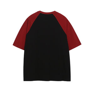 T-shirt décontracté unisexe d'été pour homme, coupe oversize, uni, à manches courtes, col en V, anti-plis, respirant, écologique, 100 % coton tricoté - Product Image 1