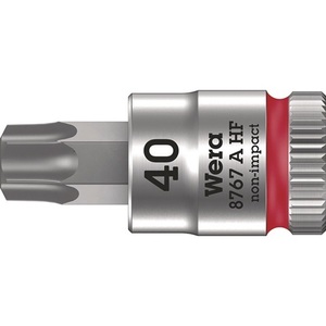 WERA 8767 a HF TORX Inserto para llave de tubo T40 de 1/4 pulgadas, longitud de 28 mm - Product Image 1