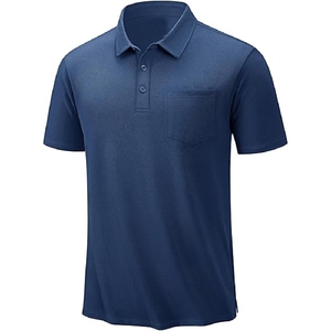 Navy Blue Short Sleeve <b>Polo</b> Shirt Comfortable Summer Wear Navy Blue <b>Sports</b> <b>Polo</b> Shirt Minimal Trendy Style - Product Image 1