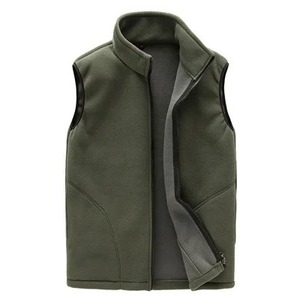Chaleco de Cuero Grueso y Cálido para Hombre, Ropa de Invierno, Informal, Térmico, Suave, Impermeable, Cortavientos, Sin Mangas - Product Image 6