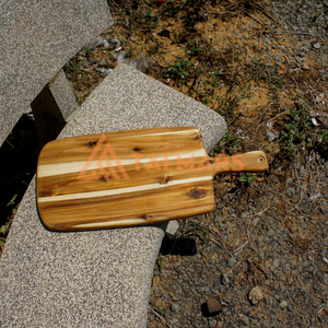 Taimarswood Planche à découper en bois d'acacia et bambou pour le pain au fromage à découper Plateau en bois élégant pour servir - Product Image 6