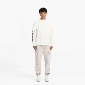 กางเกงจ็อกเกอร์ผ้าฝ้ายของผู้ชายที่มีสไตล์การออกแบบที่ทนทานขนาดกลางแบบสบายๆสวมใส่สบายๆกันน้ำมีบริการ OEM - Product Image 1