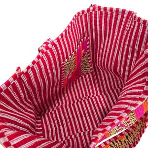 Sac fourre-tout à bandoulière matelassé à rayures de tigre 100% coton, fait à la main, design à la main, sac de shopping, accessoires de mode - Product Image 3