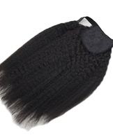 Vente en gros de cheveux humains, mèches naturelles noires, 16 pouces, crépues, lisses, cheveux vierges, échantillon gratuit - Product Image 3