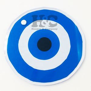 Tendance du moment : Outil d'extension de cils en acrylique carré motif œil bleu et rose, écologique et durable, avec logo magnétique - Product Image 2