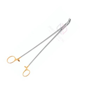 Pinzas Quirúrgicas DeBakey de 205 mm (8 Pulgadas), Curvas, de Acero Inoxidable, Portaagujas Manual de Alta Calidad con Certificación CE - Product Image 1