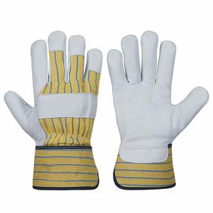 Fabricante profesional Precio barato Guantes DE TRABAJO canadienses Guantes de trabajo de seguridad de cuero de vaca de alta resistencia - Product Image 1
