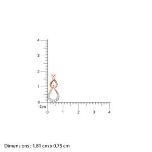 Colgante de diamantes de gotas centelleantes de oro rosa-Colección de collares de diamantes elegantes - Product Image 2