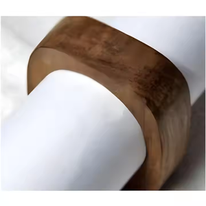 Anneau de table en bois de luxe de forme ovale très durable anneaux de porte-serviettes meilleure qualité accessoires de cadeau anneaux de serviette en bois - Product Image 5