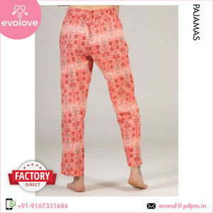 Colección única de diseño elegante, ajuste cómodo, ropa de dormir de algodón 100%, vestido de noche, ropa de mujer para niñas, pijama, pantalón completo Floral - Product Image 5