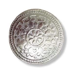 กล่อง dibbi kumkum สีทองทรงกลมพิมพ์ลายพิชไวทำด้วยมือของขวัญแต่งงานของขวัญ - Product Image 4