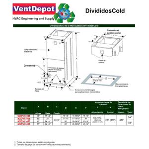 Condizionatore d'aria per ufficio, MXDVC-005, 24000BTU, 2 tonnellate - Product Image 3